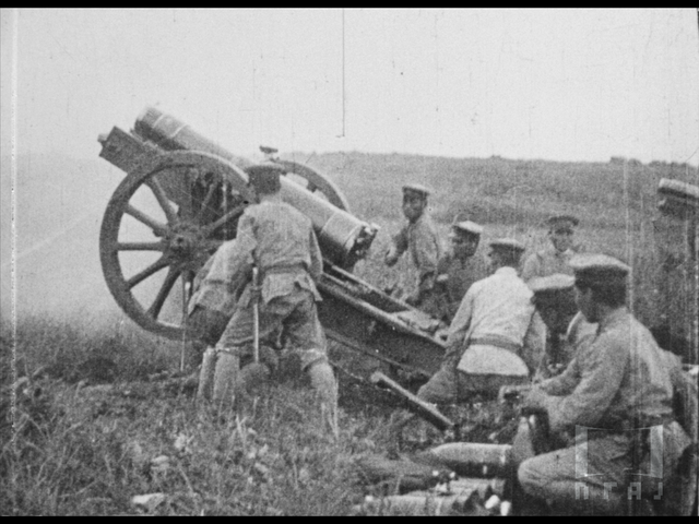 重砲兵ノ實彈射擊 大正十一年七月 於富士裾野 | フィルムは記録する - 国立映画アーカイブ歴史映像ポータル -